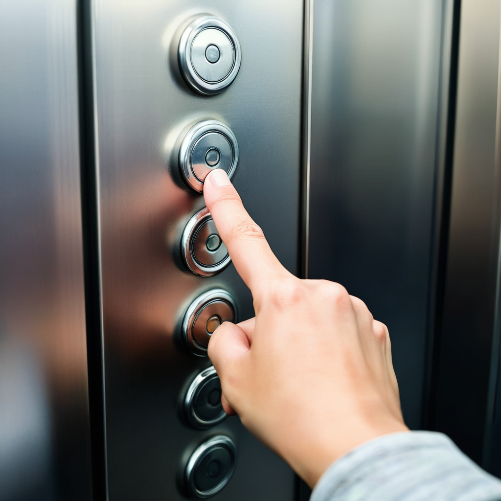 Elevador de acceso a los 5 niveles en coliving Habitante Condesa, CDMX